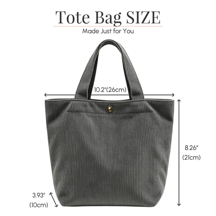 Personalized Kids Name Tote Bag Custom Corduroy Handbag for Toddlers Girls Back to School Baby Shower Birthday Gift