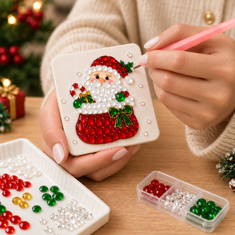 Personalized Christmas DIY Art Kit with Name Creative Holiday Craft Set Festive Home Office Decoration Gift for Family Friends Craft Lovers