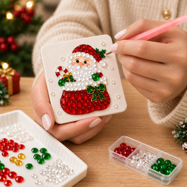 Personalized Christmas DIY Art Kit with Name Creative Holiday Craft Set Festive Home Office Decoration Gift for Family Friends Craft Lovers