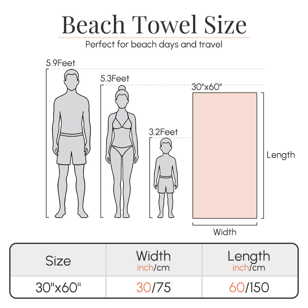 Personalized Animal Print Beach Towel Summer Vacation Gift Custom Name Pool Towel