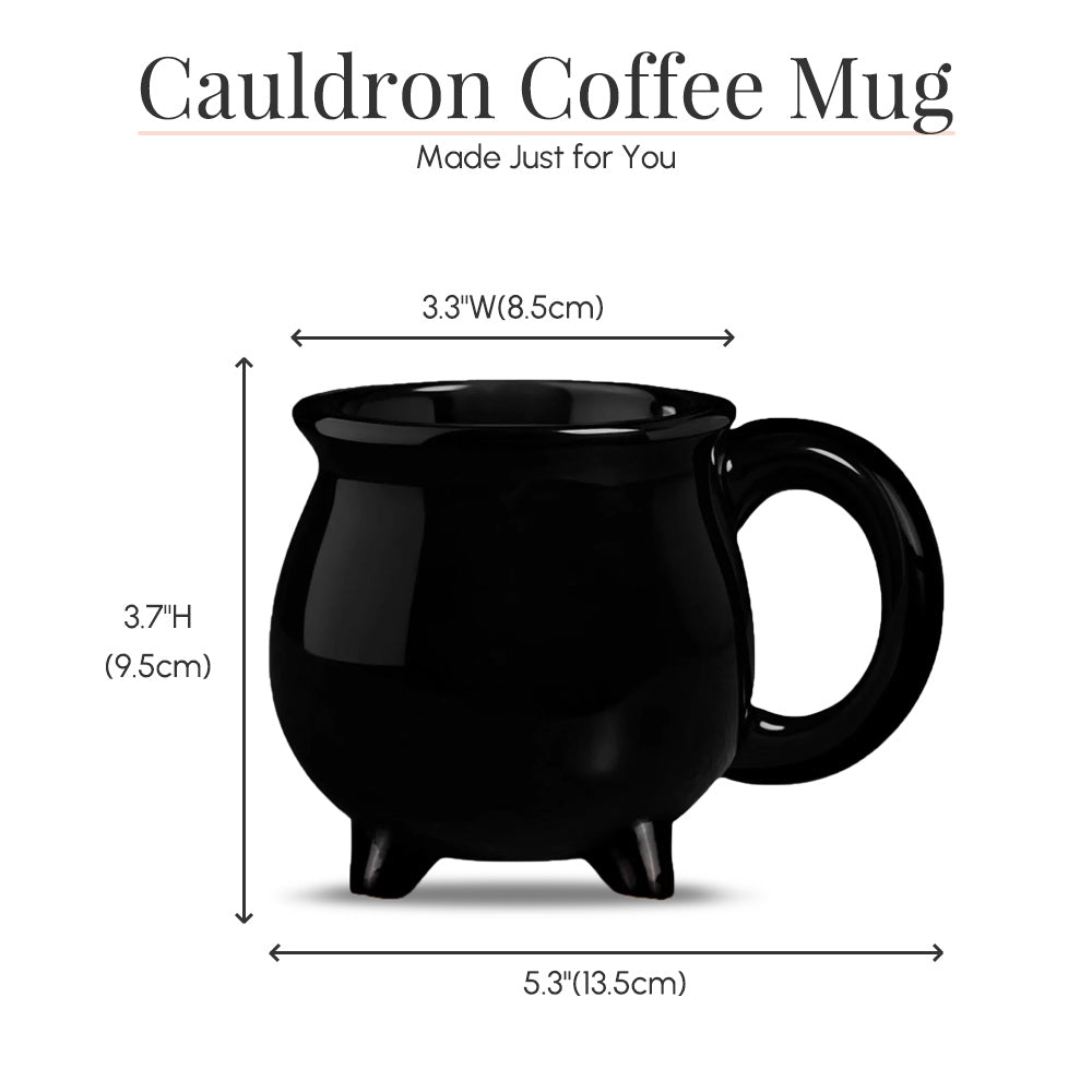 Personalized Witch Cauldron Coffee Mug Custom Halloween Witchy Design with Name Spooky Coffee Cup Halloween Gift for Best Friends Sisters Family and Witch Lovers