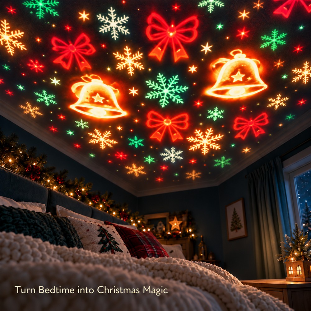 Creative Cartoon Christmas Ceiling Projection Lights Decoration