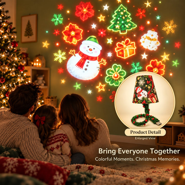 Creative Cartoon Christmas Ceiling Projection Lights Decoration