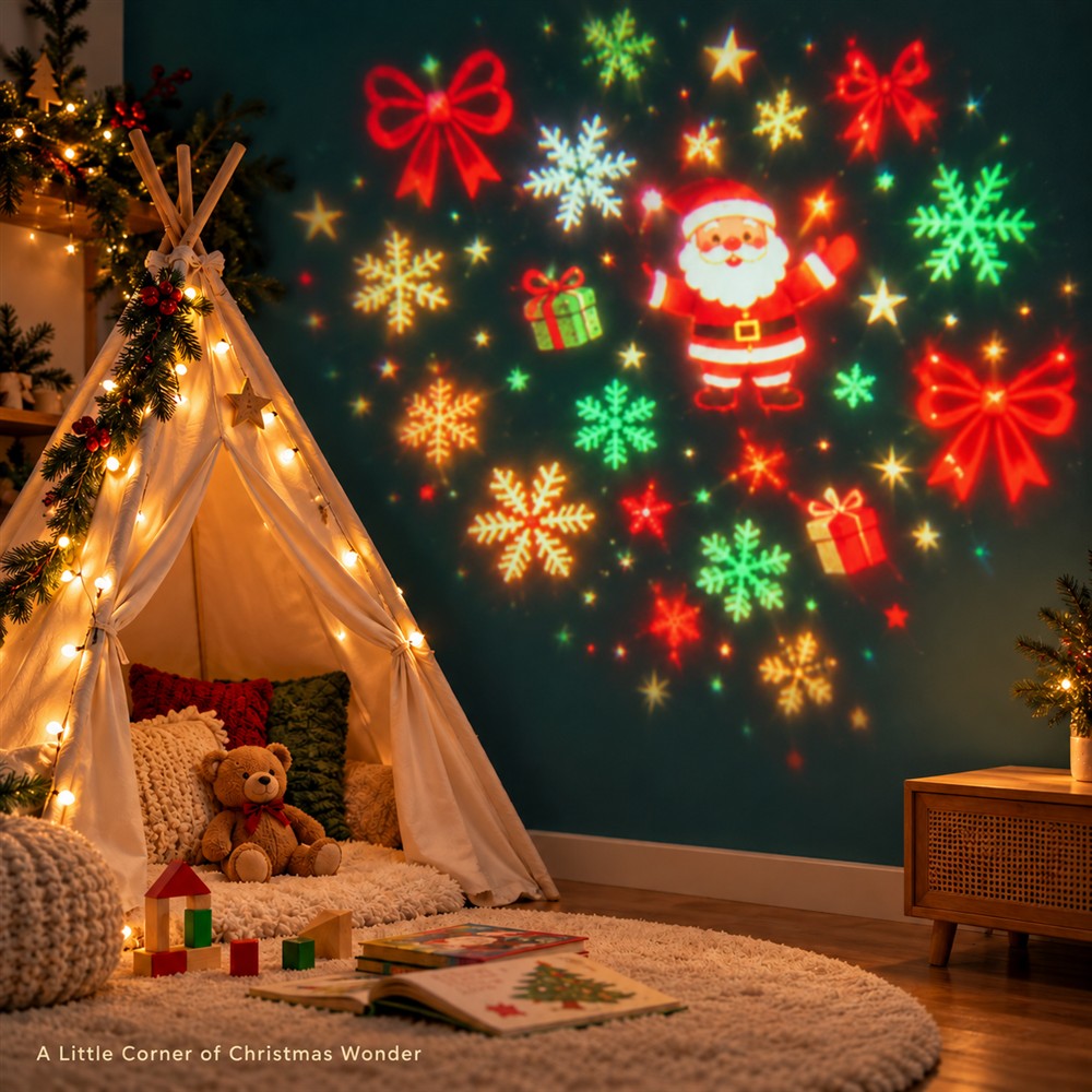 Creative Cartoon Christmas Ceiling Projection Lights Decoration