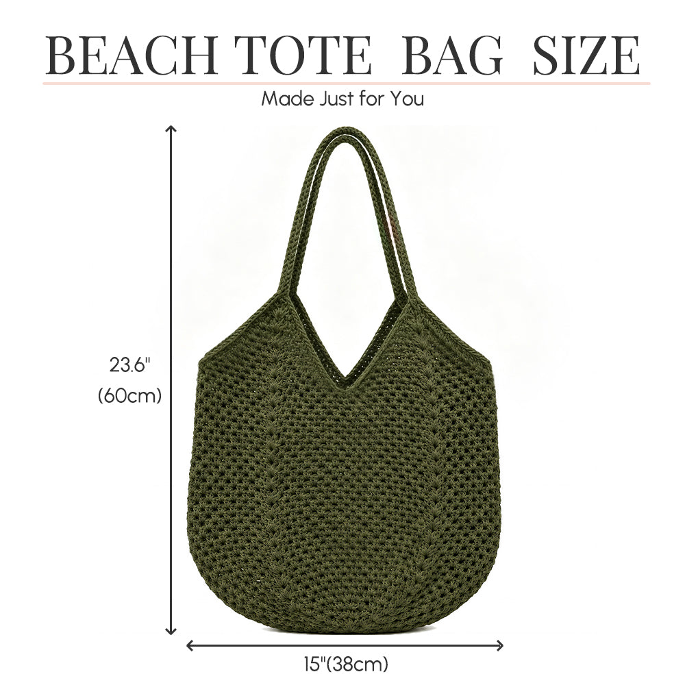 Personalized Crochet Tote Bag Custom Name Font Flower Beach Bag Bridesmaid Bachelorette Wedding Gift for Her
