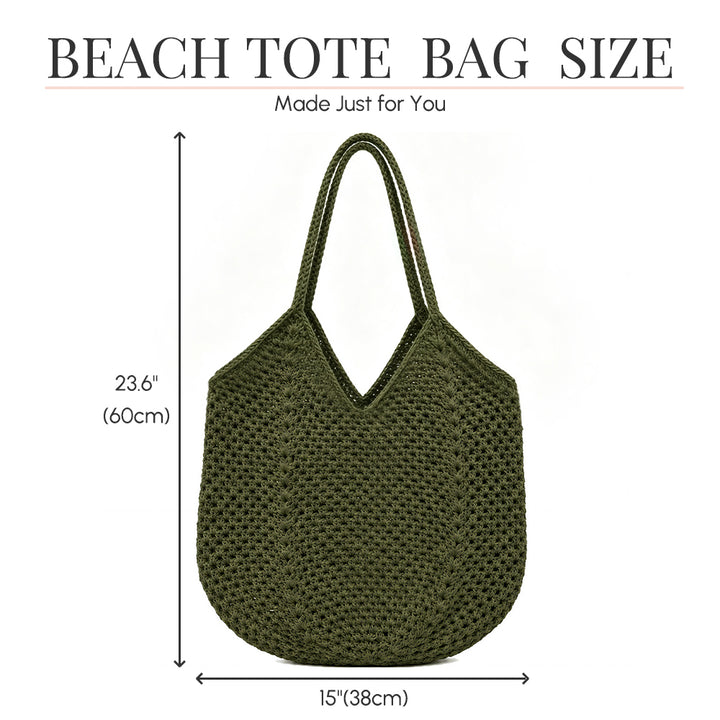 Personalized Crochet Tote Bag Custom Name Font Flower Beach Bag Bridesmaid Bachelorette Wedding Gift for Her