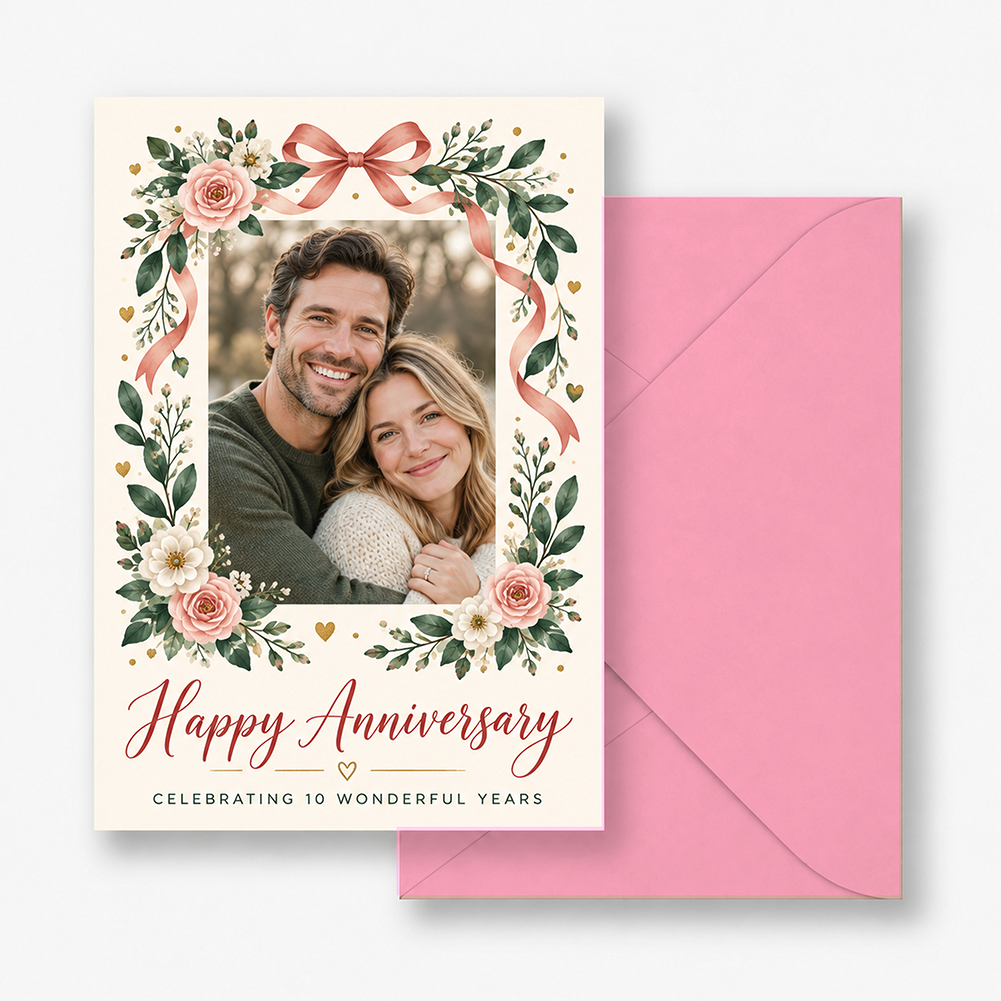 Holidazzle Garland Frame Holiday Card