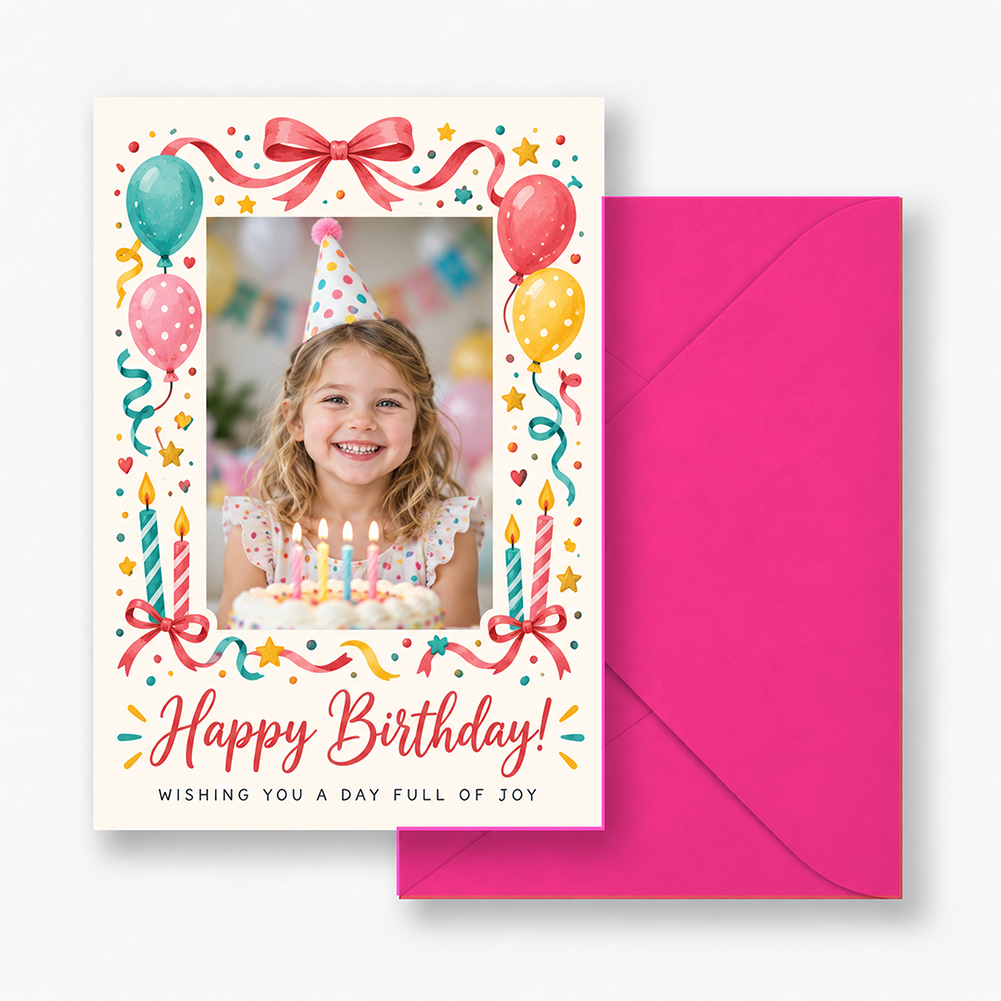 Holidazzle Garland Frame Holiday Card