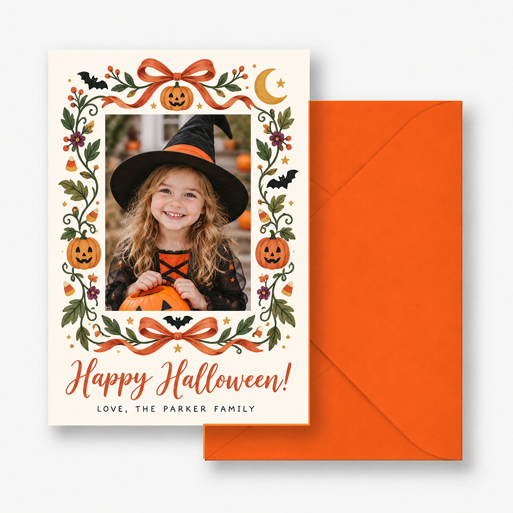 Holidazzle Garland Frame Holiday Card