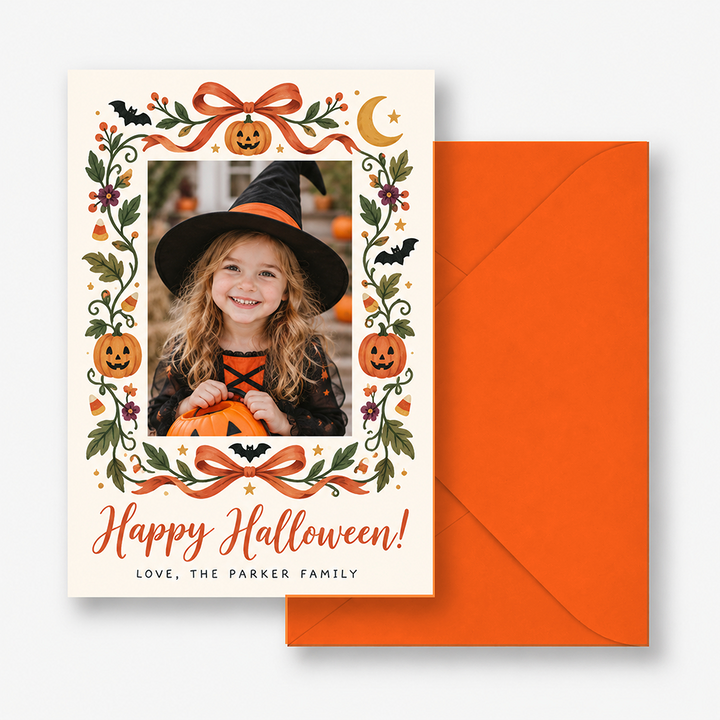 Holidazzle Garland Frame Holiday Card