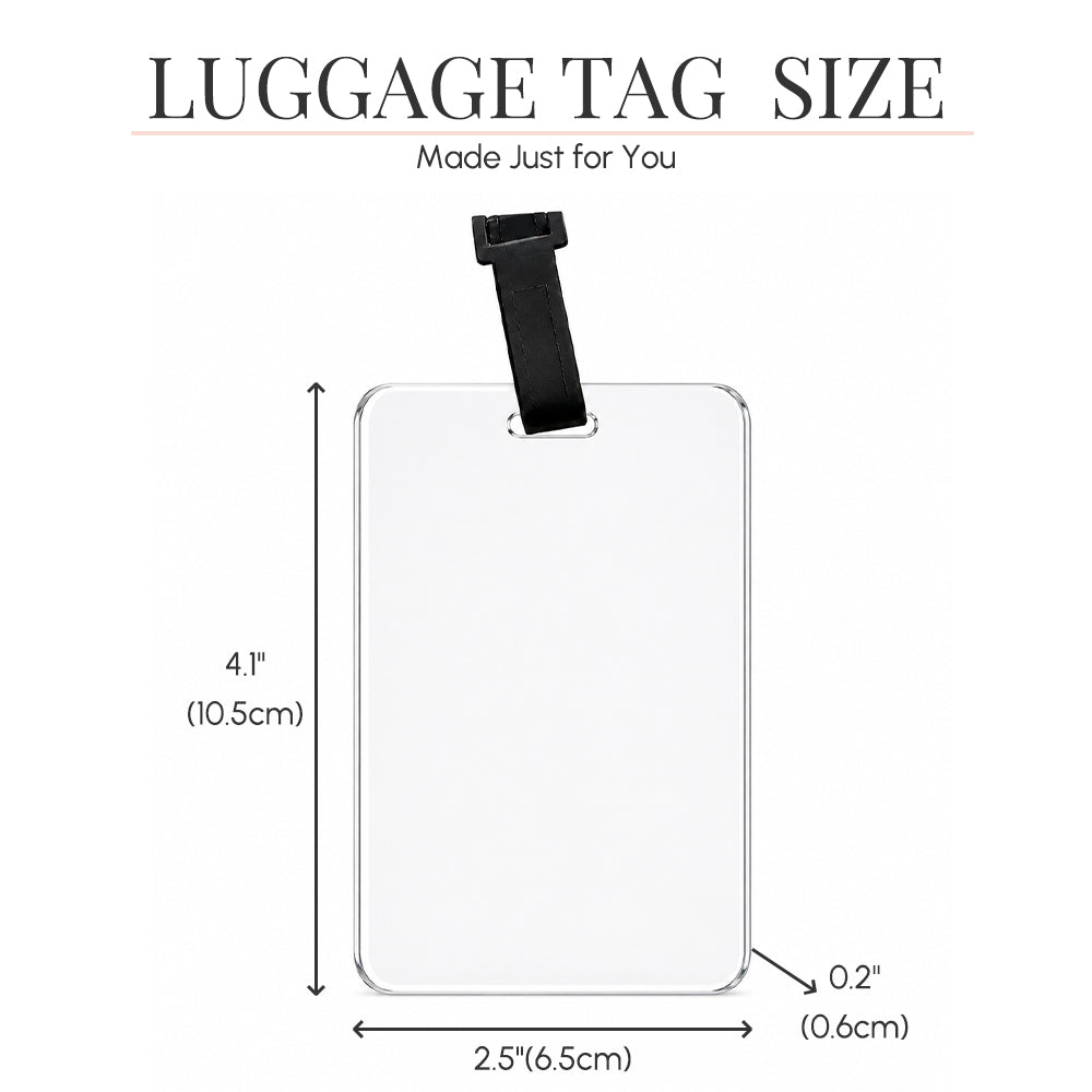 Personalized 3D Cartoon Luggage Tag Custom Character Name Travel Accessories Birthday Gift for Family Friends Travel Lovers