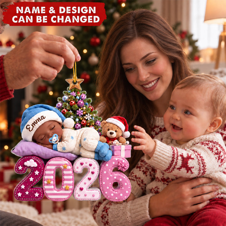 Our Greatest Blessing Ever - Personalized Shape Acrylic Ornament Newborn Baby Birth Announcement Keepsake Gift for New Parents
