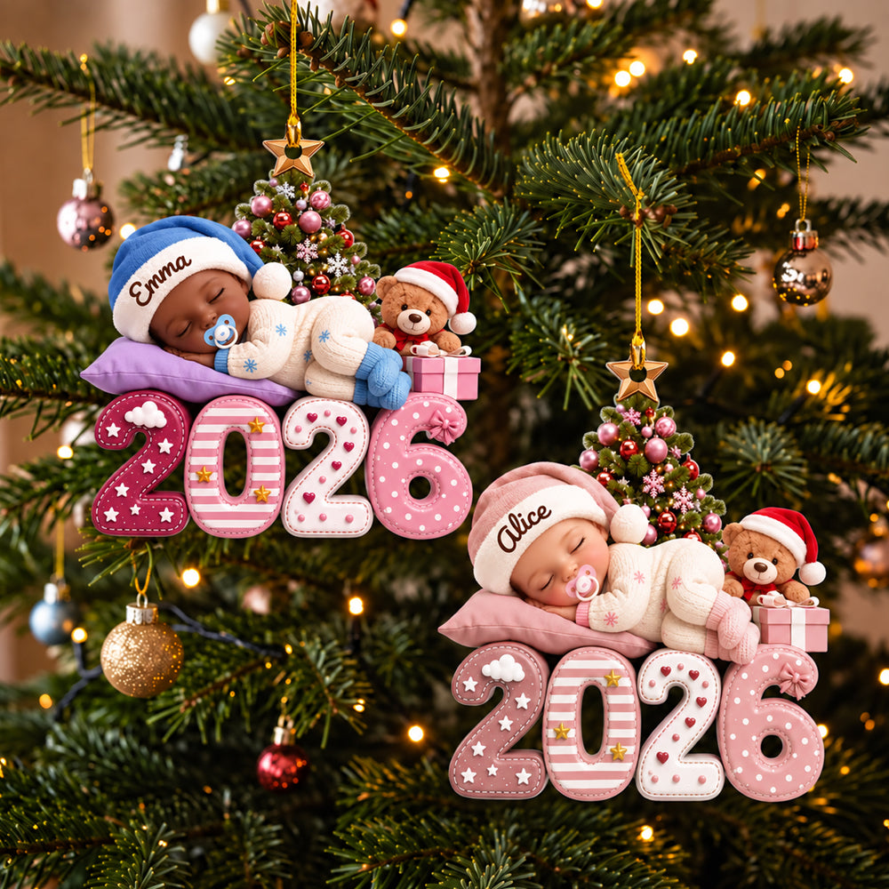 Our Greatest Blessing Ever - Personalized Shape Acrylic Ornament Newborn Baby Birth Announcement Keepsake Gift for New Parents