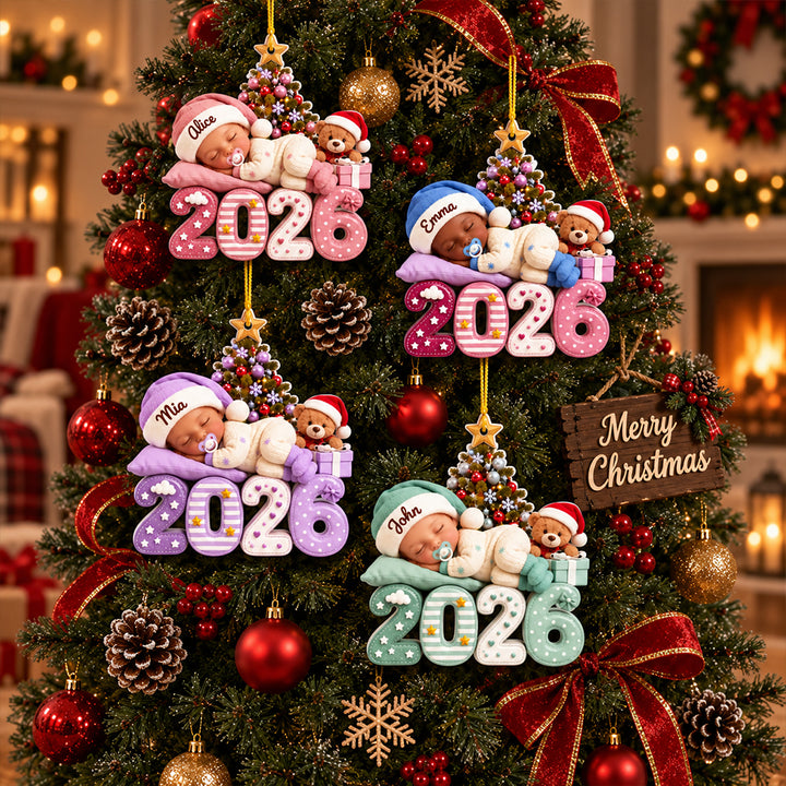 Our Greatest Blessing Ever - Personalized Shape Acrylic Ornament Newborn Baby Birth Announcement Keepsake Gift for New Parents