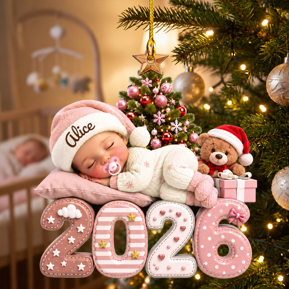 Our Greatest Blessing Ever - Personalized Shape Acrylic Ornament Newborn Baby Birth Announcement Keepsake Gift for New Parents