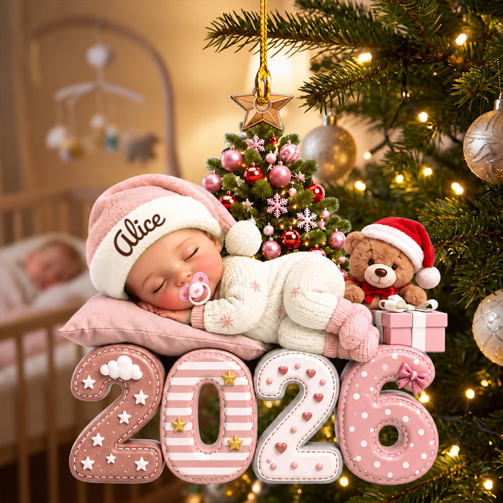 Our Greatest Blessing Ever - Personalized Shape Acrylic Ornament Newborn Baby Birth Announcement Keepsake Gift for New Parents