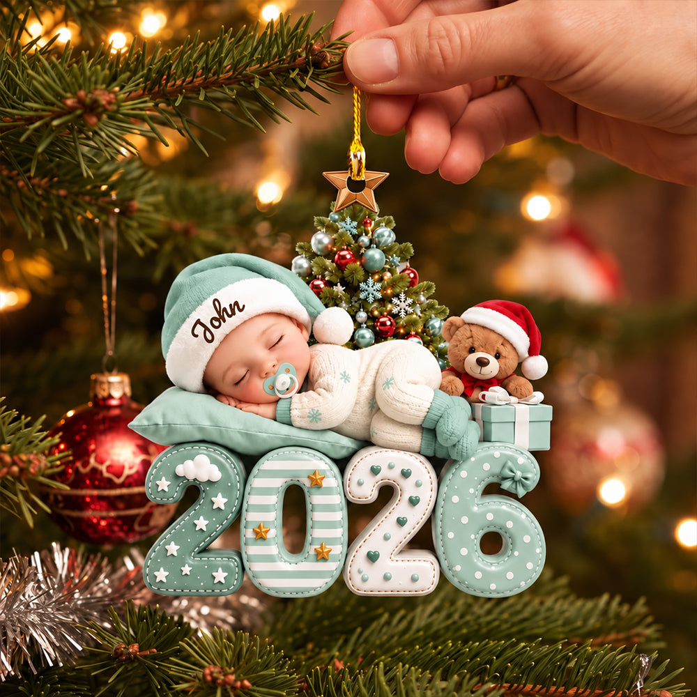 Our Greatest Blessing Ever - Personalized Shape Acrylic Ornament Newborn Baby Birth Announcement Keepsake Gift for New Parents