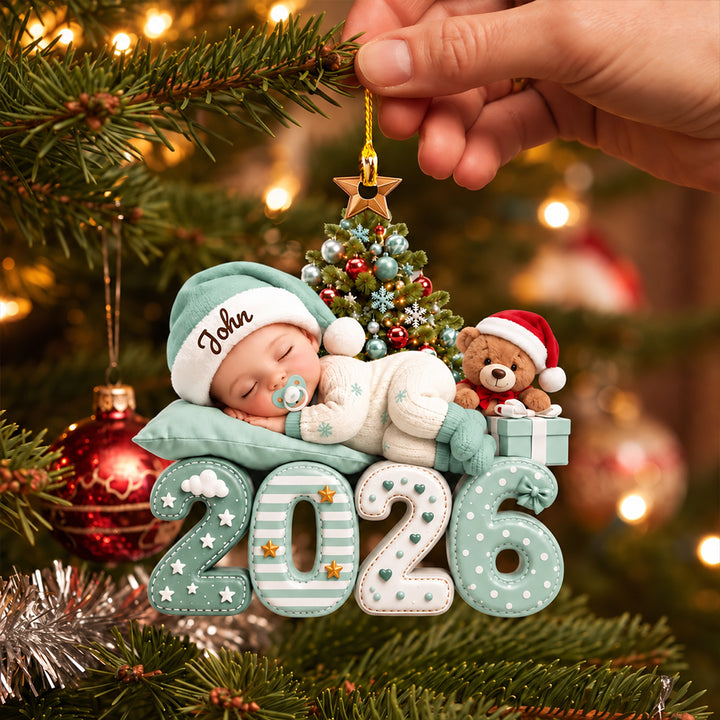 Our Greatest Blessing Ever - Personalized Shape Acrylic Ornament Newborn Baby Birth Announcement Keepsake Gift for New Parents