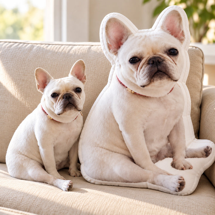 Personalized 3D Pet Shaped Pillow Custom Photo Cutout Cushion Dog and Cat Portrait Unique Pet Memorial Gift for Lovers