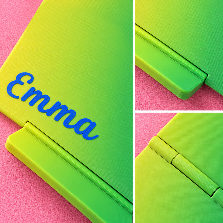 Personalized 3D Printed Mahjong Card Holder Custom Name Foldable Table Edge Stand for American Mahjong Cards Custom Mahjong Accessories Game Night Gift