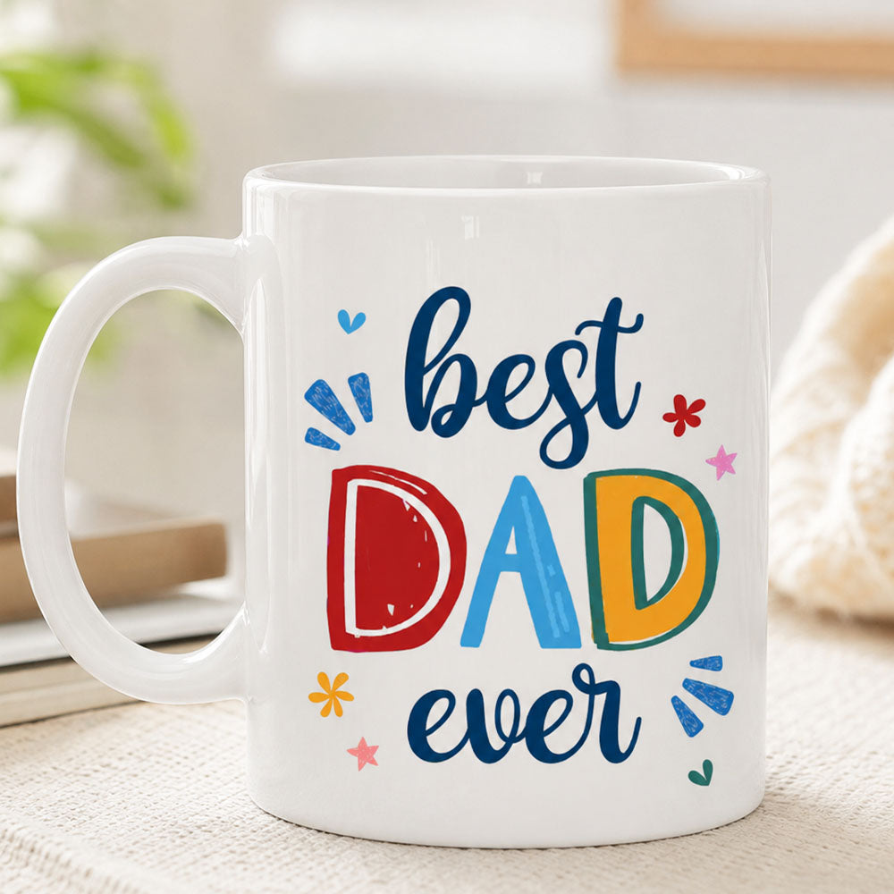 Personalized Cartoon Father and Kids Portrait Mug Father&