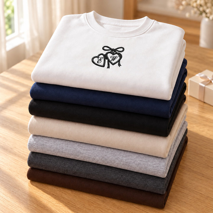 Personalized Embroidered Coquette Bride Hoodie &amp; Sweatshirt, Custom Future Mrs Crewneck, Engagement &amp; Bridal Shower Gift for Fiancee