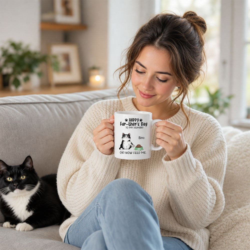Personalized Funny Pet Cat Owner Mug Father&