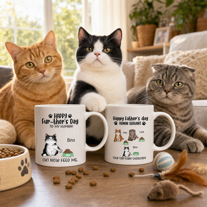 Personalized Funny Pet Cat Owner Mug Father&