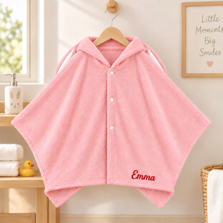 Personalized Kids Animal Bathrobe Custom Name 12 Cute Character Options Soft Flannel Hooded Sleepwear Daily Loungewear Gift