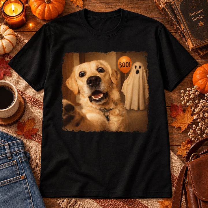 Personalized Pet Photo Halloween Apparel Custom Dog Cat Vintage Spooky Shirt and Sweatshirt for Pet Owners and Lovers
