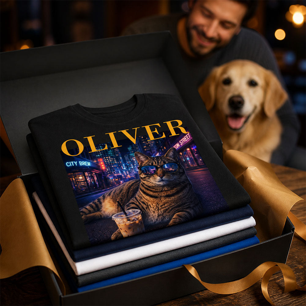 Personalized Pet Portrait Shirt Funny Vintage Graphic Tee Custom Gift for Pet Lovers