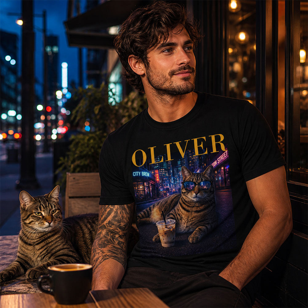 Personalized Pet Portrait Shirt Funny Vintage Graphic Tee Custom Gift for Pet Lovers