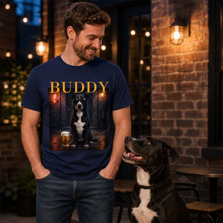 Personalized Pet Portrait Shirt Funny Vintage Graphic Tee Custom Gift for Pet Lovers