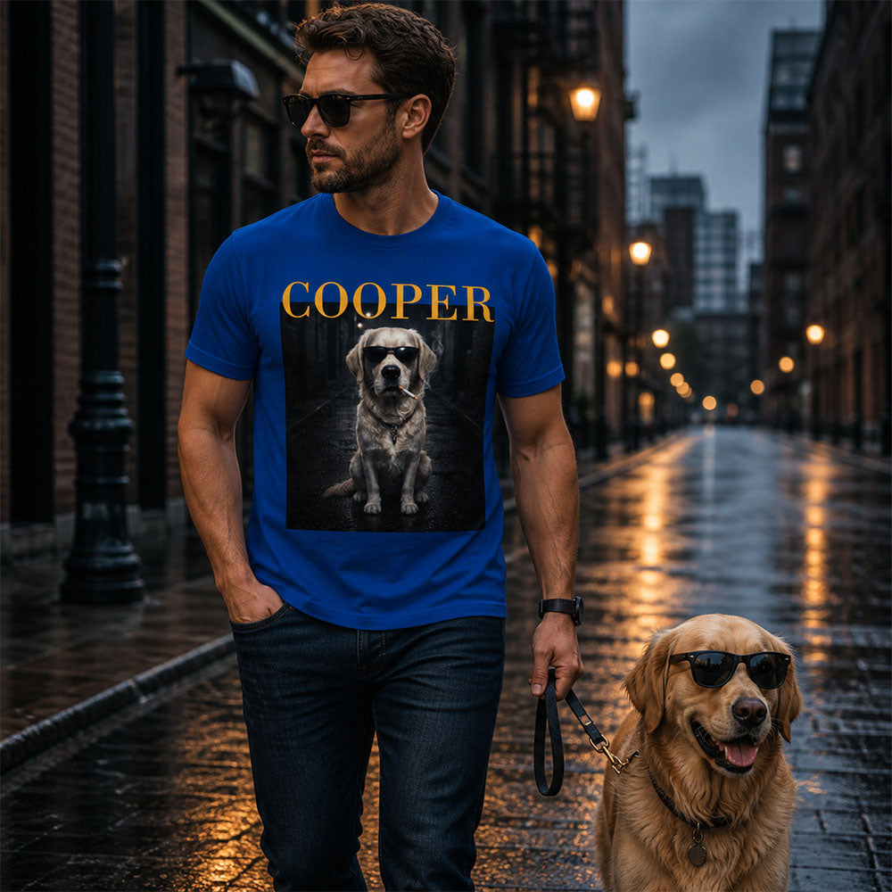 Personalized Pet Portrait Shirt Funny Vintage Graphic Tee Custom Gift for Pet Lovers