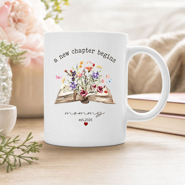 Personalized Promoted To Mom Coffee Mug New Mom Ceramic Gift Pregnancy Announcement Present Mommy To Be