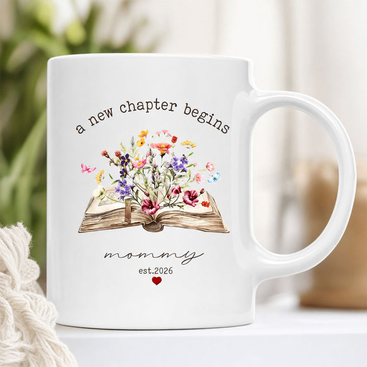 Personalized Promoted To Mom Coffee Mug New Mom Ceramic Gift Pregnancy Announcement Present Mommy To Be