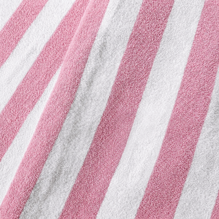 Personalized Striped Beach Towel Custom Name Cabana Stripe Pool Towel  Summer Vacation Gifts