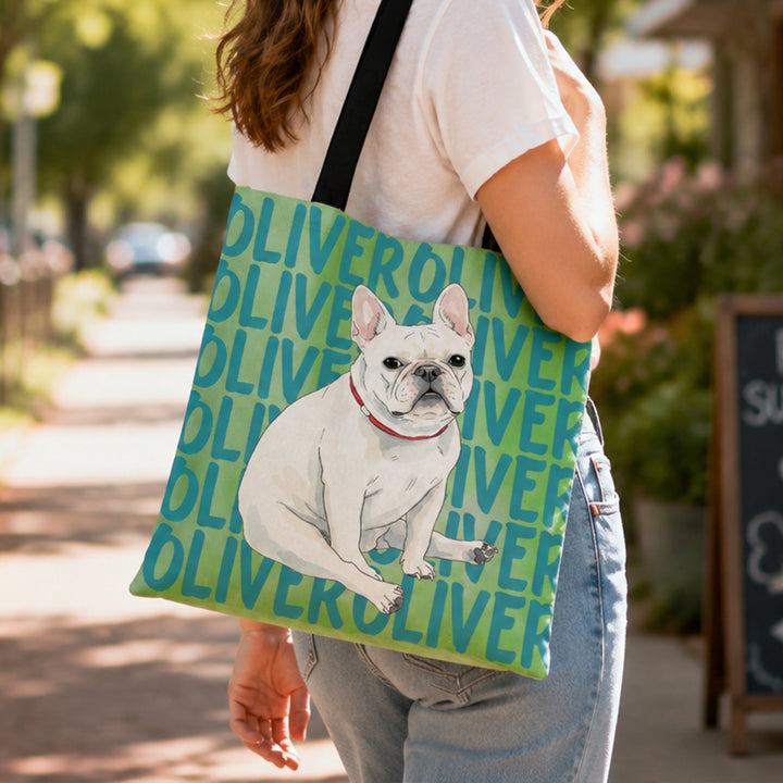 Personalized Watercolor Pet Portrait Tote Bag Unique Thoughtful Gifts for Dog Mom Cat Lover Pet Owners