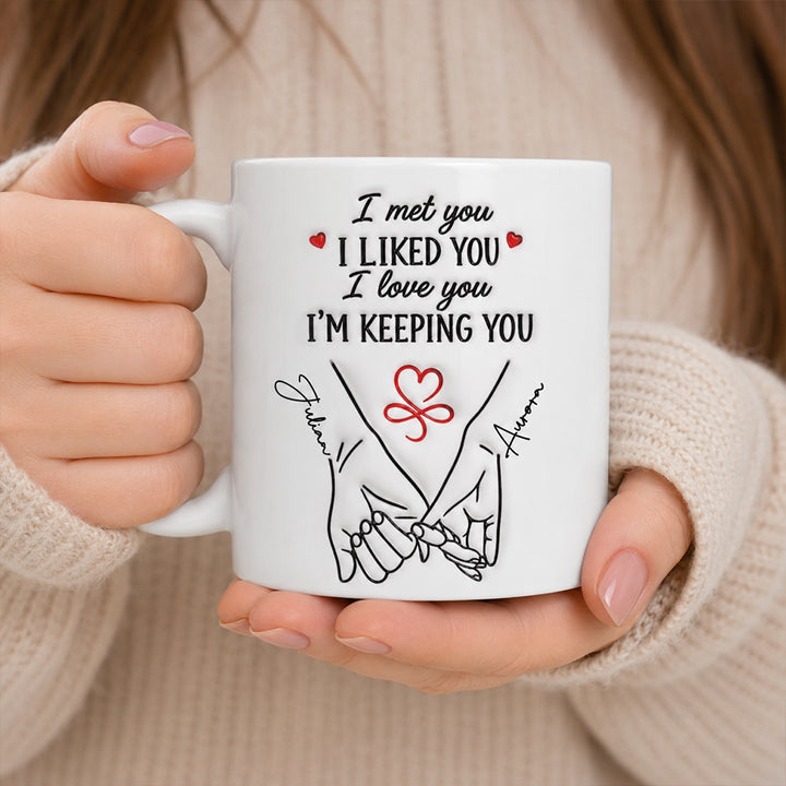 Personalized Anniversary Coffee Mug Custom Couple Design with Names and Special Date Romantic Wedding Gift for Husband Wife Him Her and Couples