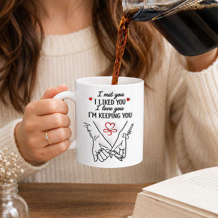 Personalized Anniversary Coffee Mug Custom Couple Design with Names and Special Date Romantic Wedding Gift for Husband Wife Him Her and Couples