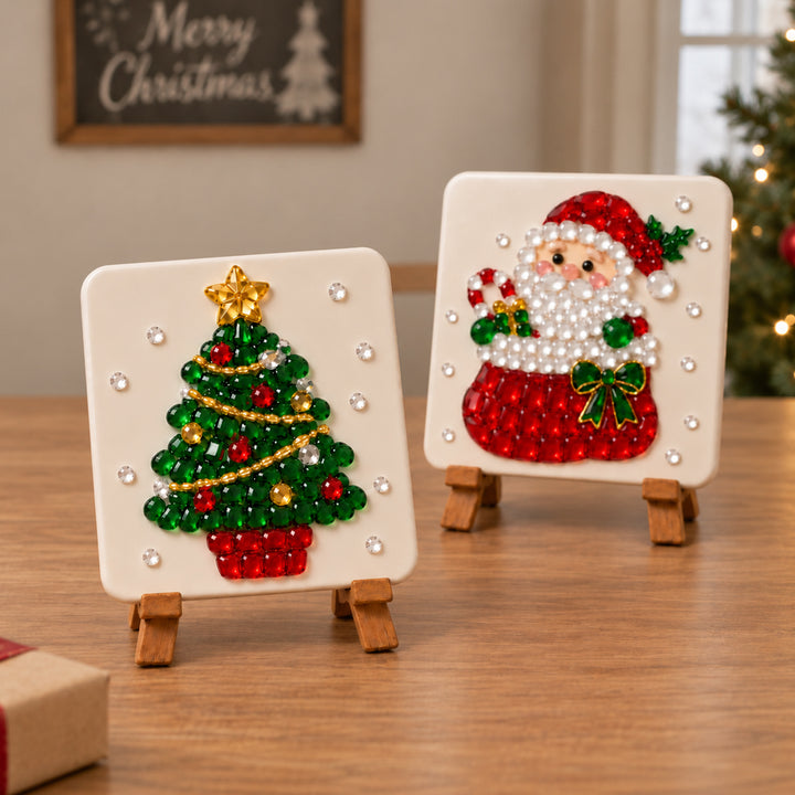Personalized Christmas DIY Art Kit with Name Creative Holiday Craft Set Festive Home Office Decoration Gift for Family Friends Craft Lovers