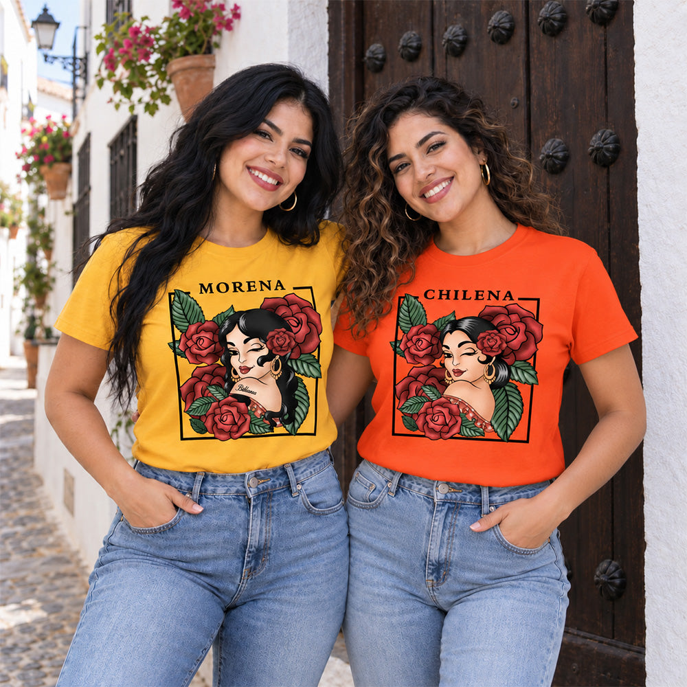 Personalized Hispanic Heritage Woman Shirt with Name Cultural Pride T-Shirt Hispanic Heritage Month Gift for Latina Women Family Friends