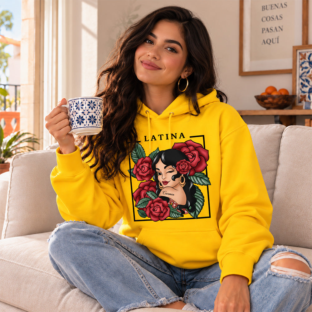 Personalized Hispanic Heritage Woman Shirt with Name Cultural Pride T-Shirt Hispanic Heritage Month Gift for Latina Women Family Friends