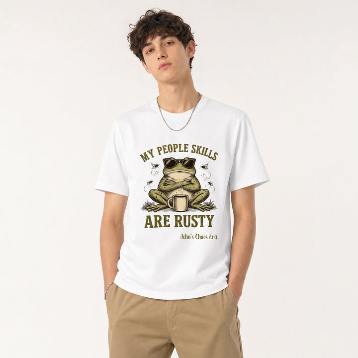 Personalized Mood Graphic T-Shirt Sarcastic Frog Tee Funny Gifts for Bestie Friends Classmates