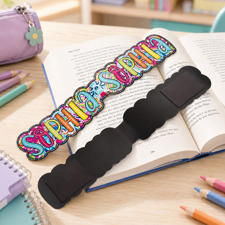 Personalized Paisley Floral Doodle Magnetic Bookmark Clips with Custom Name Reading Gift for Book Lovers Birthday Keepsake - Where Every Chapter Knows Your Name