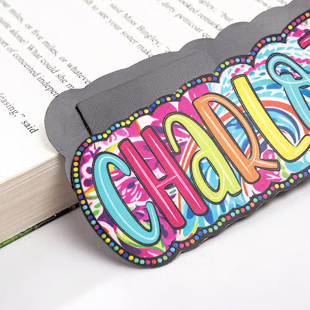 Personalized Paisley Floral Doodle Magnetic Bookmark Clips with Custom Name Reading Gift for Book Lovers Birthday Keepsake - Where Every Chapter Knows Your Name