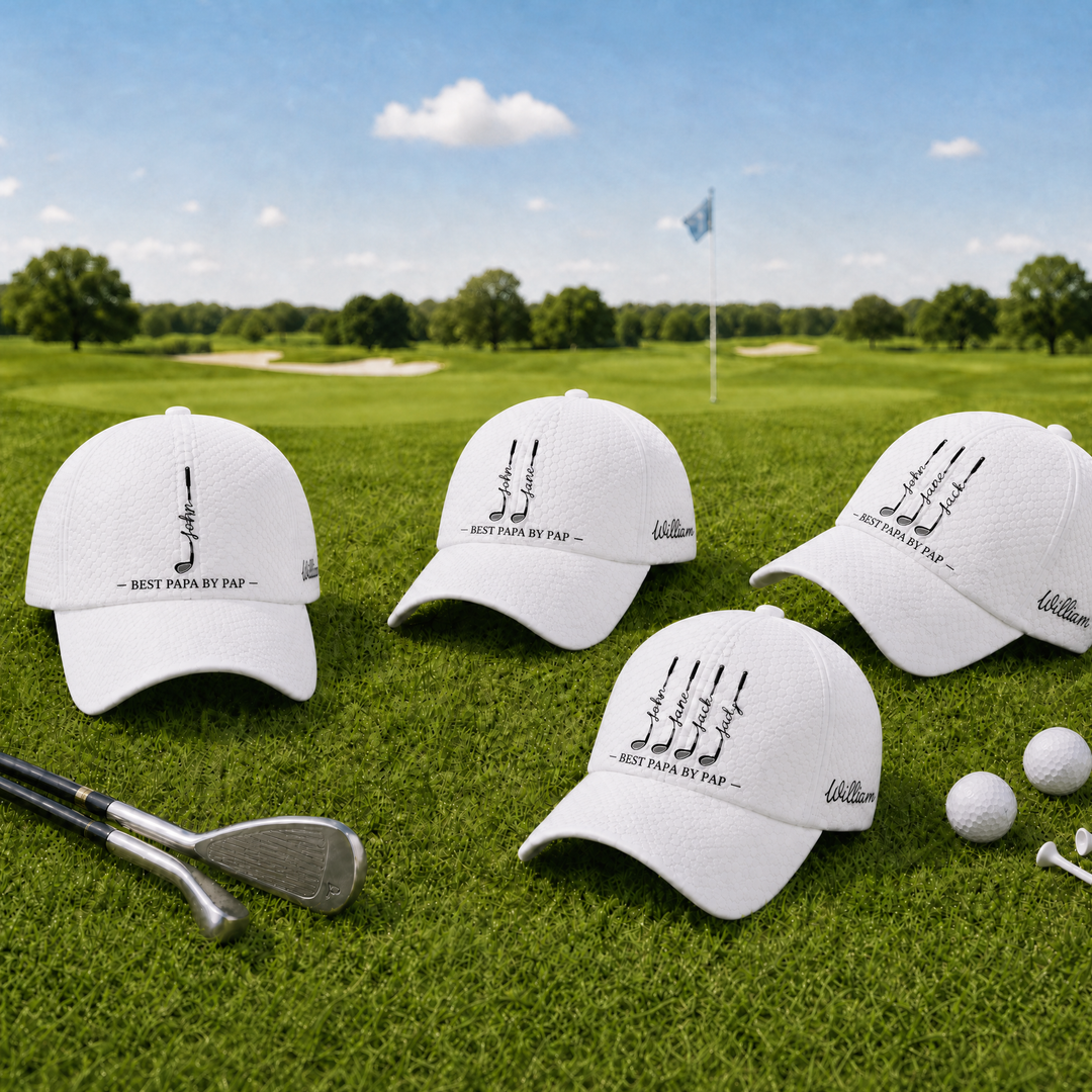 Personalized Papa Golf Cap Custom Name Hat Best Papa By Par Design Golf Lover Gift Father‘s Day Birthday Gift For Him