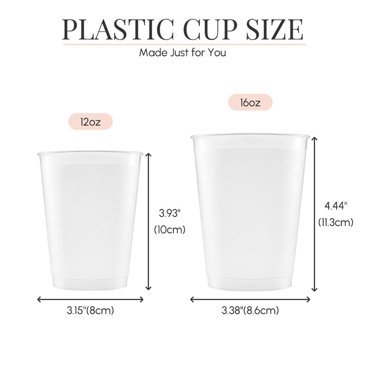 Personalized Pet Portrait Frosted Plastic Cups with Custom Name Set Reusable Wedding Party Favor Daily Drink Cups
