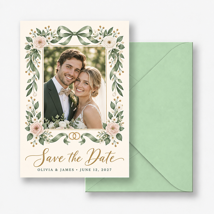 Holidazzle Garland Frame Holiday Card