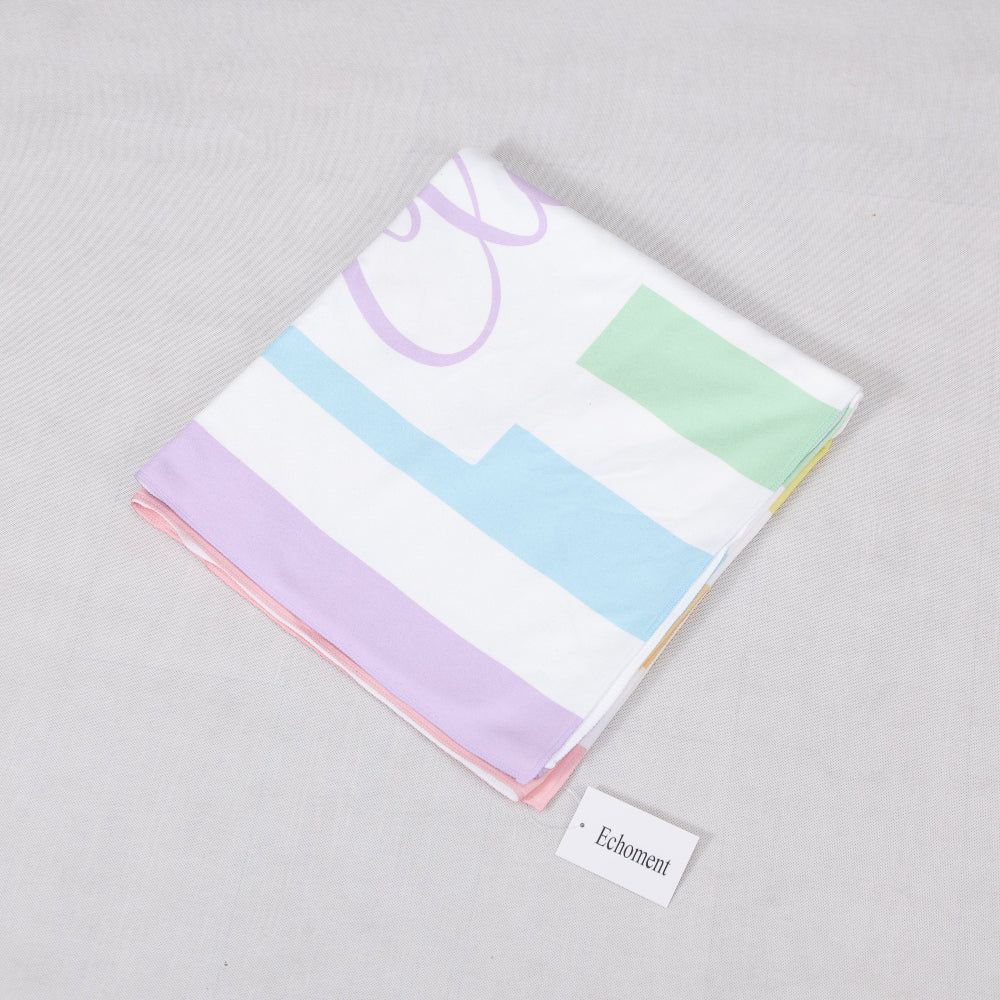 Echoment - Personalized Striped Beach Towel Custom Name Cabana Stripe Pool Towel  Summer Vacation Gifts